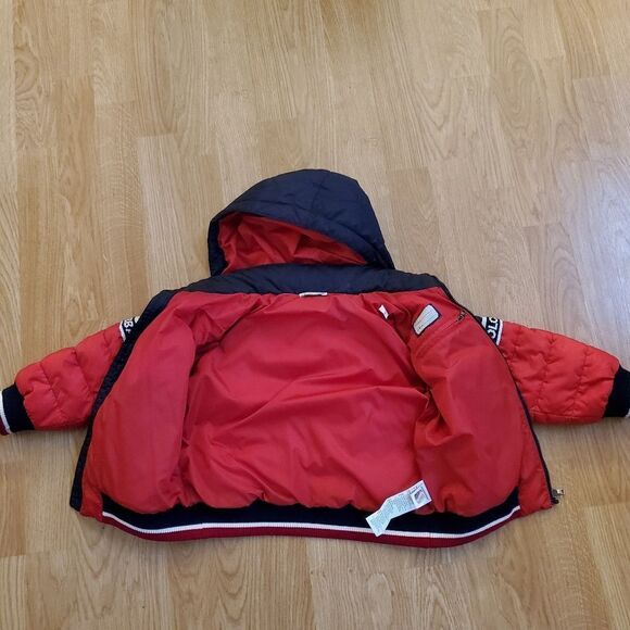 Dolce & Gabbana Kids Down Puffer Jacket - size 2 in Navy/Red - Picture 7 of 16